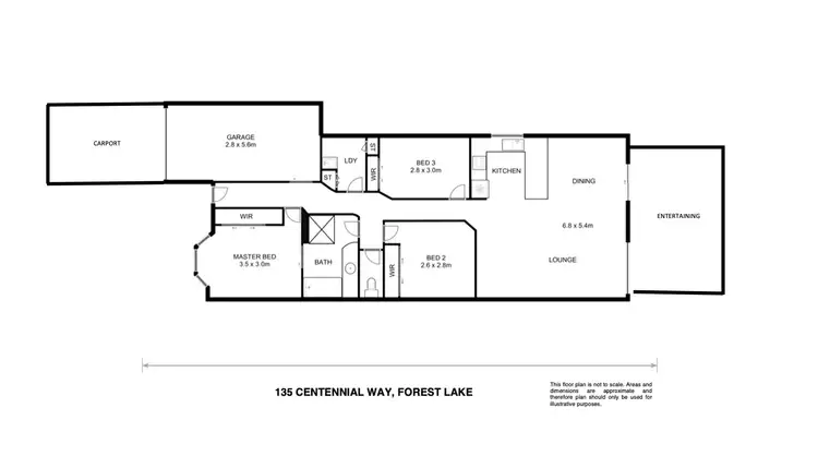 Floorplan of Homely house listing, 135 Centennial Way, Forest Lake QLD 4078