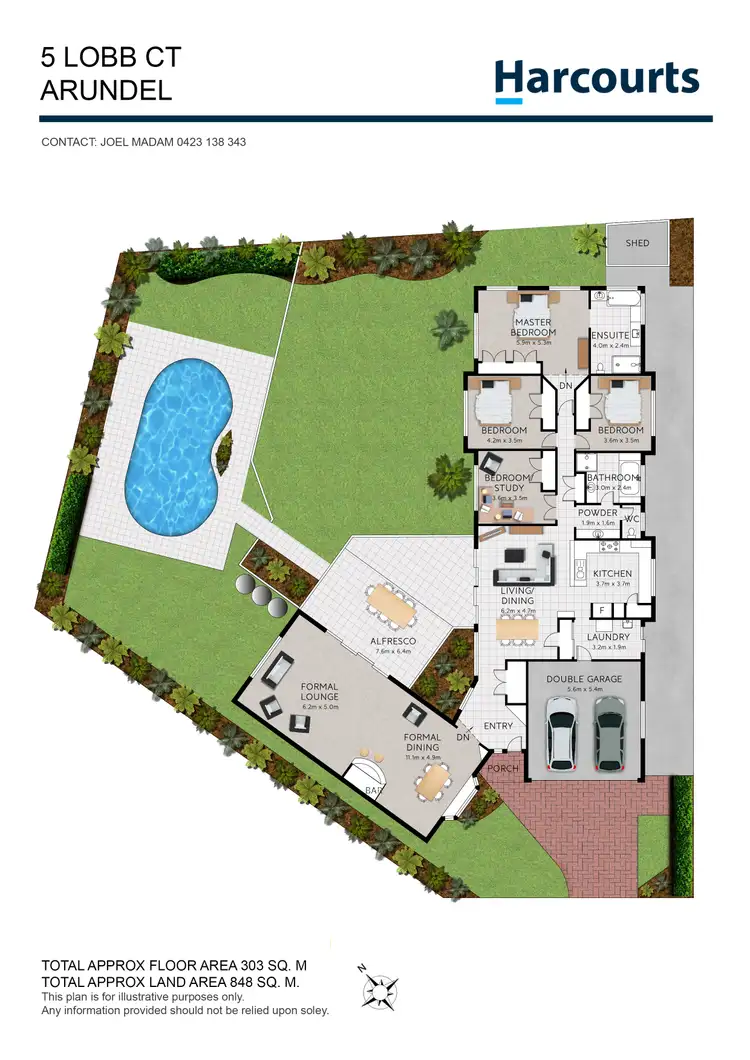 Floorplan of Homely house listing, 5 Lobb Court, Arundel QLD 4214