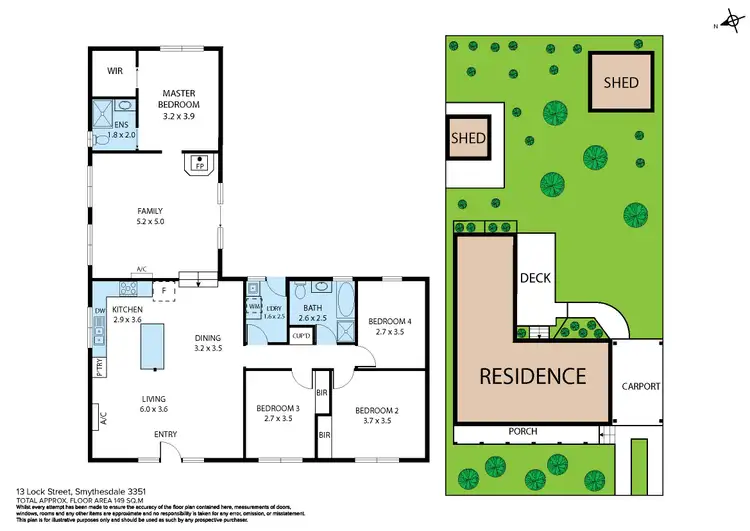 Floorplan of Homely house listing, 13 Lock Street, Smythesdale VIC 3351