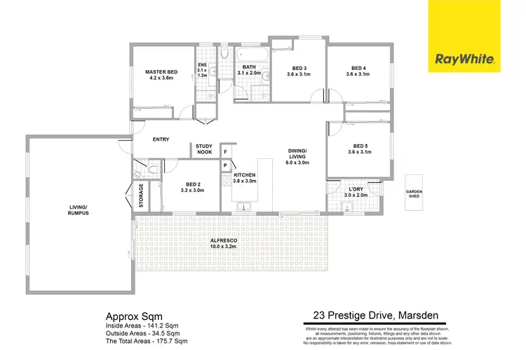 Floorplan of Homely house listing, 23 Prestige Drive, Marsden QLD 4132