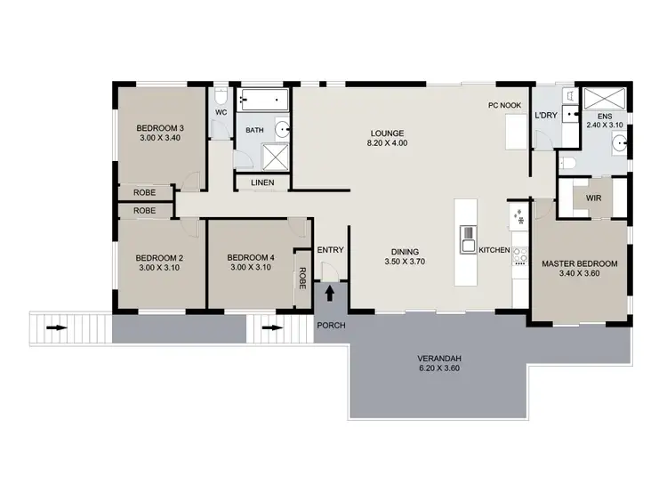Floorplan of Homely house listing, 11 Melanie Court, Boyne Island QLD 4680