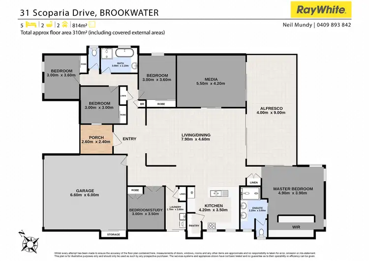 Floorplan of Homely house listing, 31 Scoparia Drive, Brookwater QLD 4300
