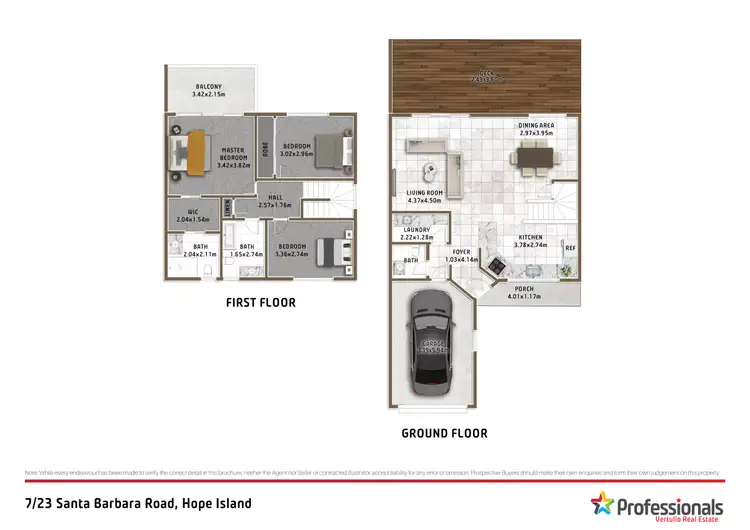 Floorplan of Homely house listing, 7/23 Santa Barbara Road, Hope Island QLD 4212