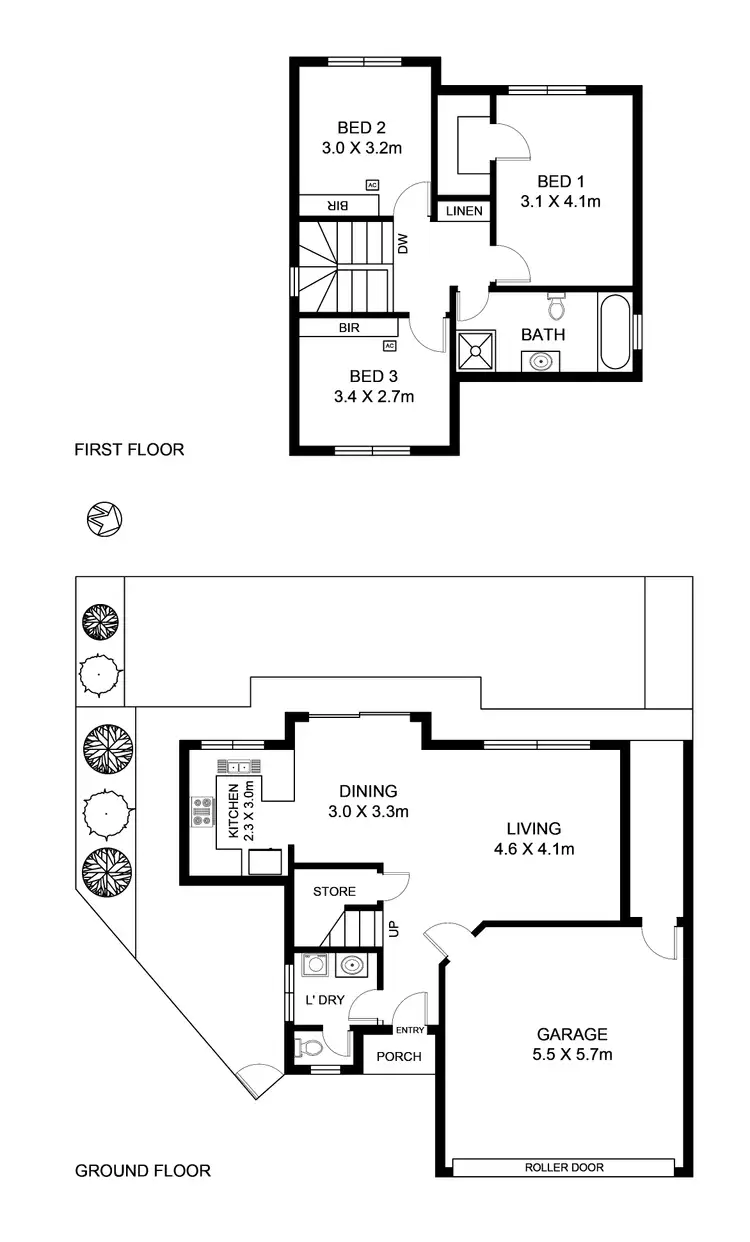 Floorplan of Homely house listing, 3/24 Shearwater Place, Wynn Vale SA 5127