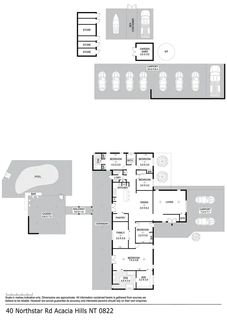 Floorplan of Homely house listing, 40 Northstar Road, Acacia Hills NT 822