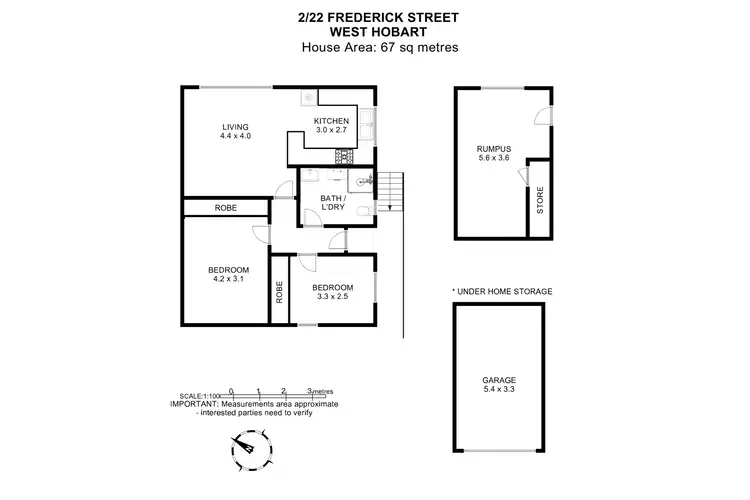 Floorplan of Homely house listing, 2/22 Frederick Street, West Hobart TAS 7000