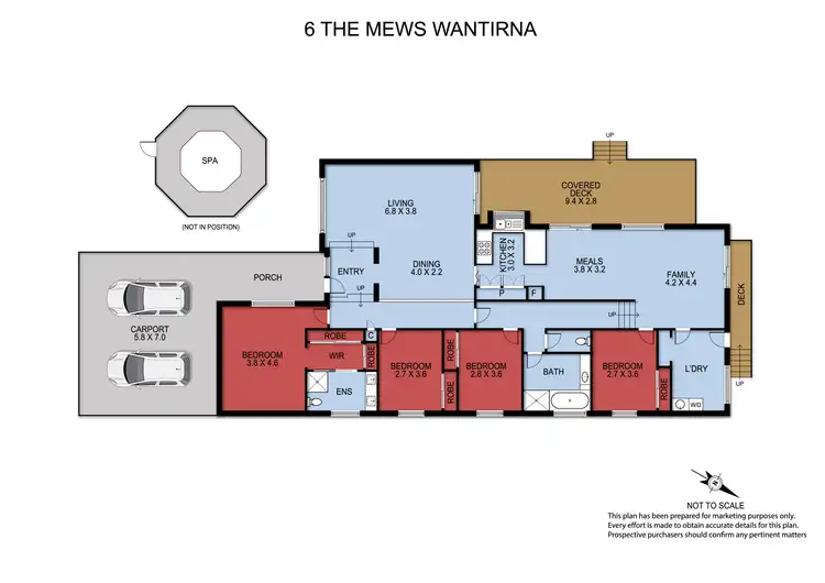 Floorplan of Homely house listing, 6 The Mews, Wantirna VIC 3152