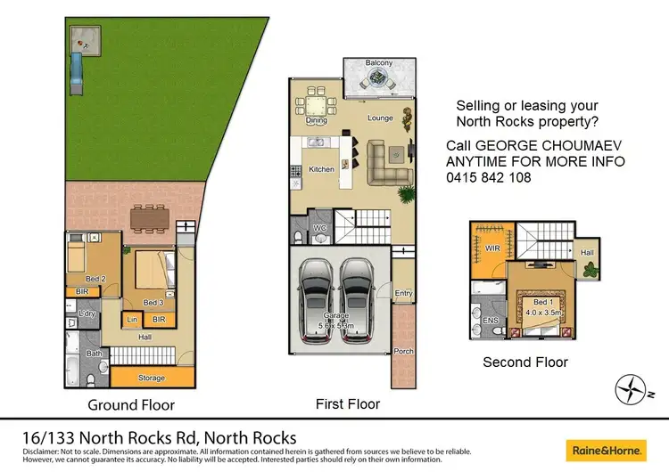 Floorplan of Homely townhouse listing, 16/133 North Rocks Road, North Rocks NSW 2151