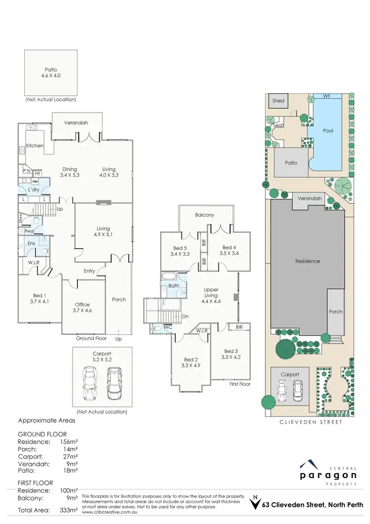 Floorplan of Homely house listing, 63 Clieveden Street, North Perth WA 6006