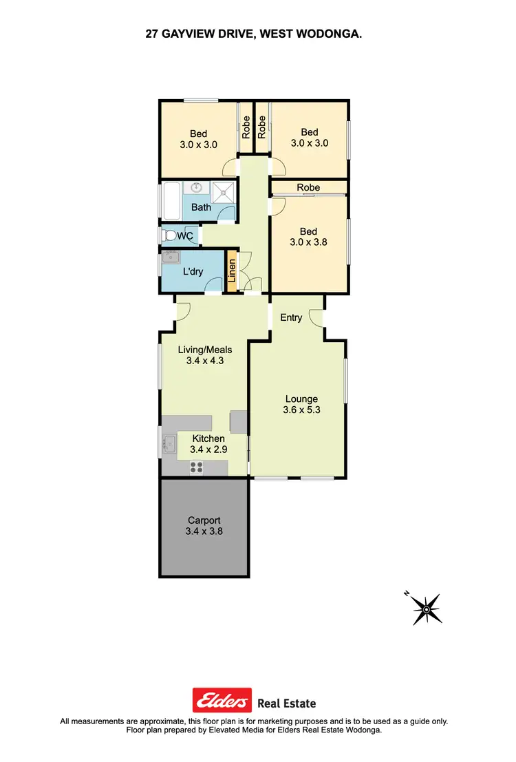 Floorplan of Homely house listing, 27 Gayview Drive, West Wodonga VIC 3690