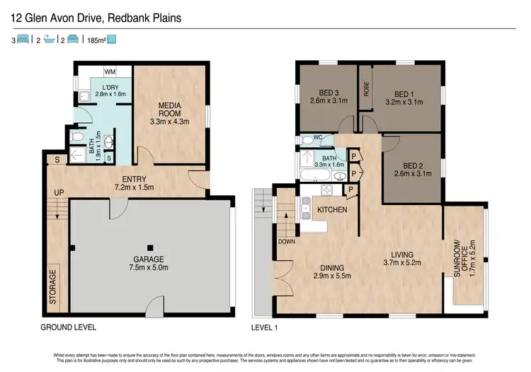 Floorplan of Homely house listing, 12 Glen Avon Drive, Redbank Plains QLD 4301
