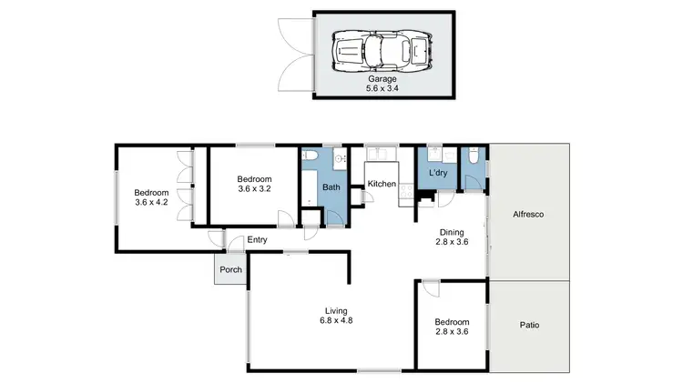 Floorplan of Homely house listing, 7 Scobie Street, Euroa VIC 3666