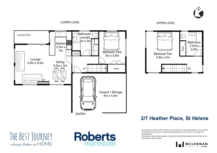 Floorplan of Homely house listing, 2/7 Heather Place, St Helens TAS 7216