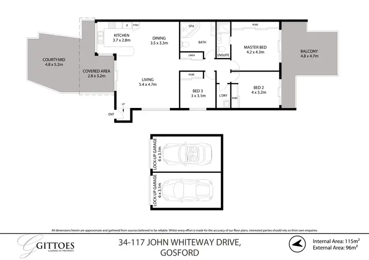 Floorplan of Homely apartment listing, 34/117 John Whiteway Drive, Gosford NSW 2250