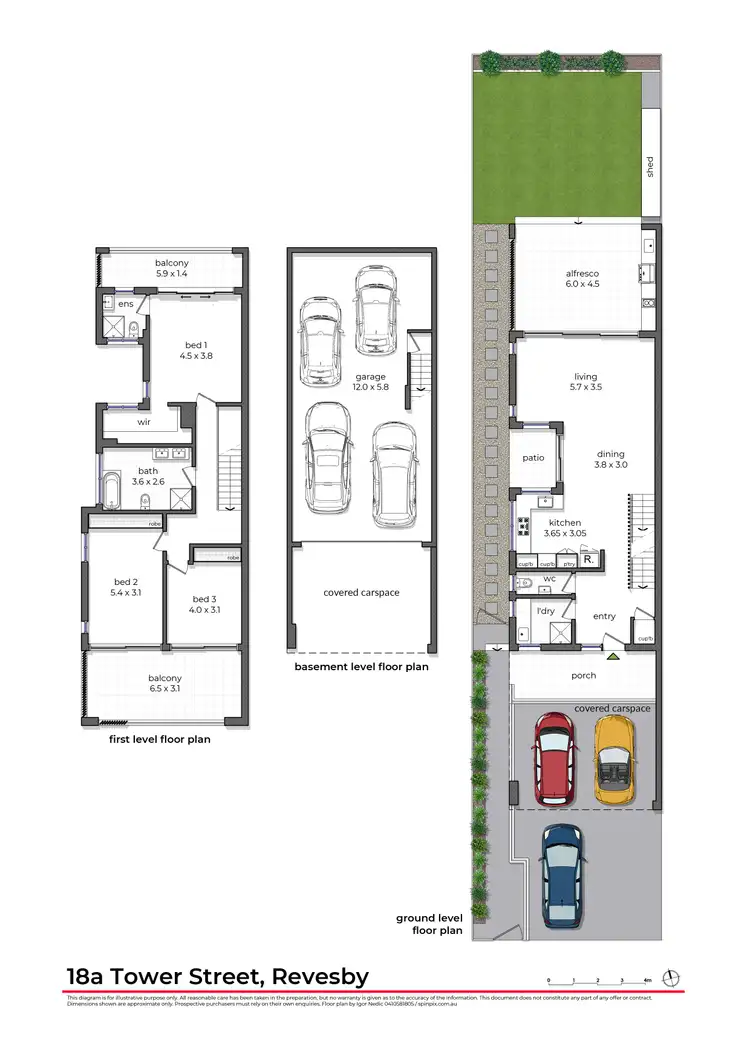 Floorplan of Homely semi-detached listing, 18a Tower Street, Revesby NSW 2212
