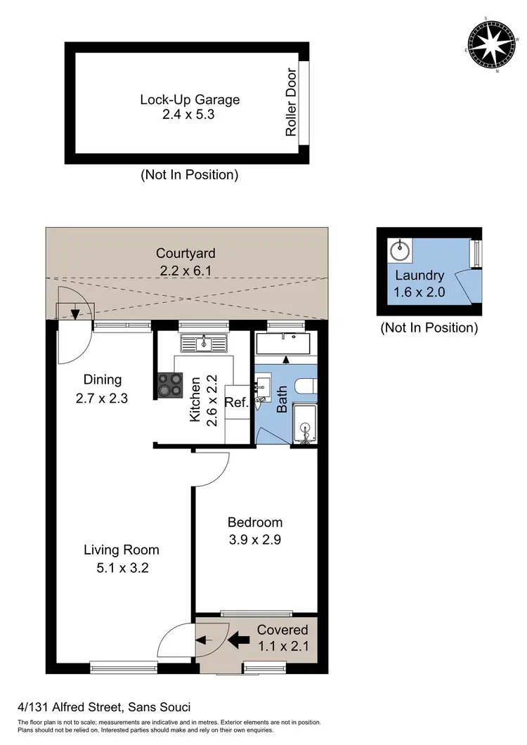 Floorplan of Homely villa listing, 4/131-135 Alfred Street, Sans Souci NSW 2219
