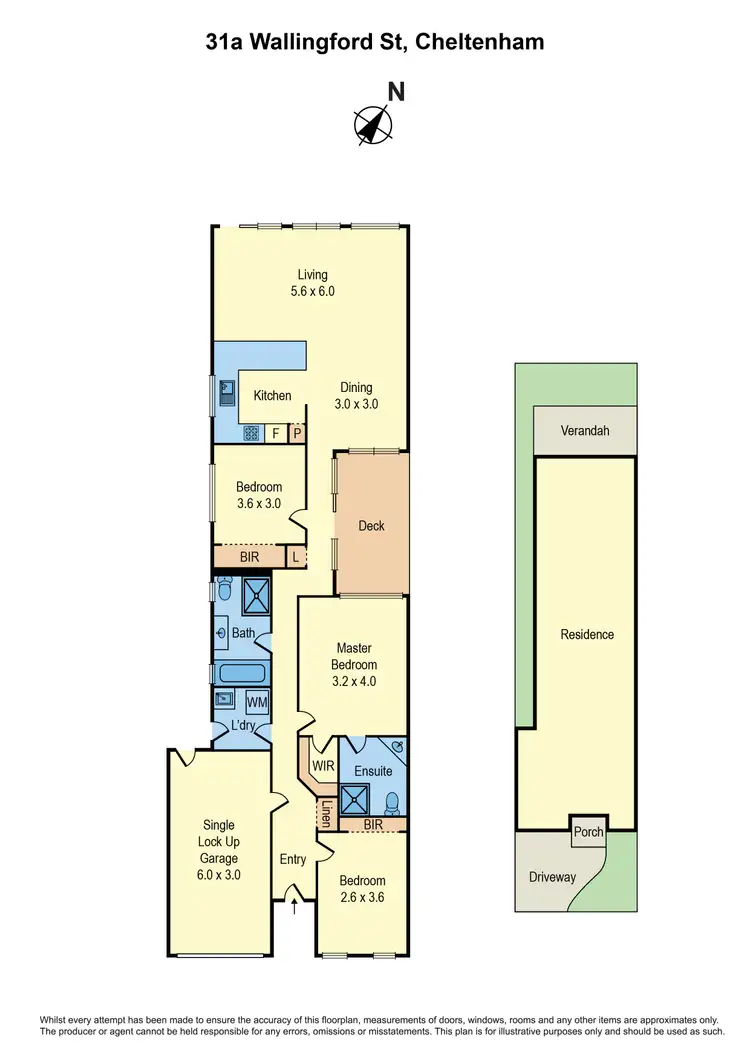 Floorplan of Homely unit listing, 31A Wallingford Street, Cheltenham VIC 3192