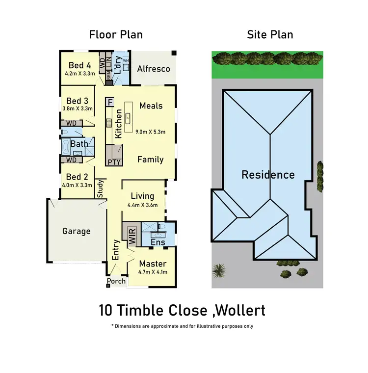 Floorplan of Homely house listing, 10 Timble Close, Wollert VIC 3750