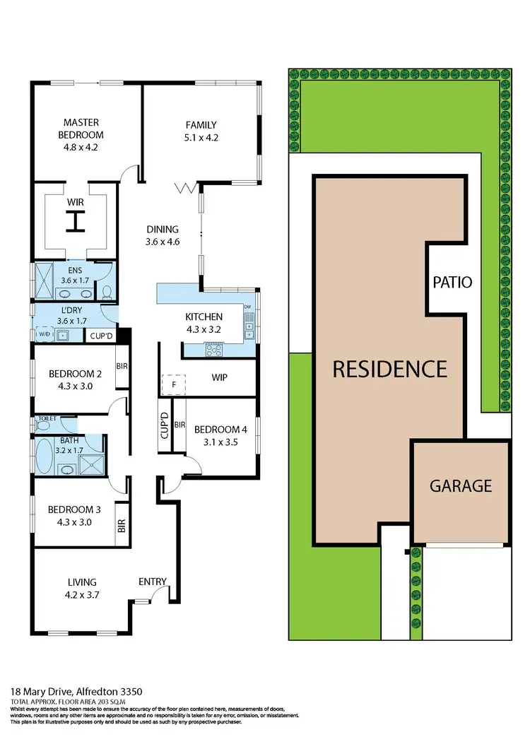 Floorplan of Homely house listing, 18 Mary Drive, Alfredton VIC 3350