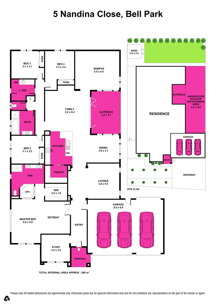 Floorplan of Homely house listing, 5 Nandina Close, Bell Park VIC 3215