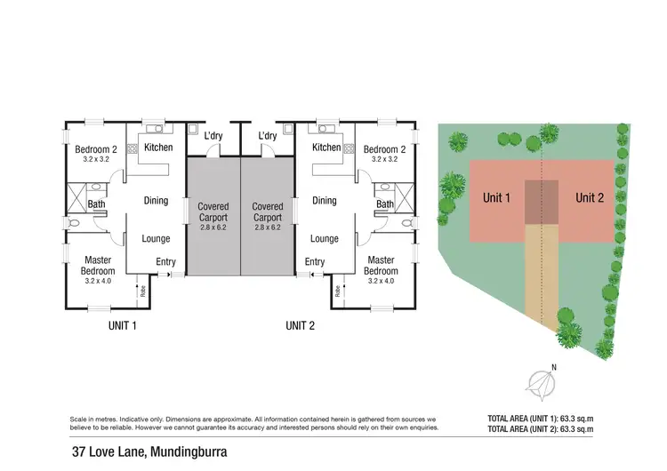 Floorplan of Homely unit listing, 1 & 2/37 Love Lane, Mundingburra QLD 4812