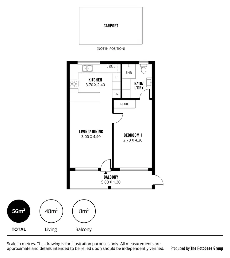 Floorplan of Homely unit listing, 6/4 Collyer Court, Linden Park SA 5065