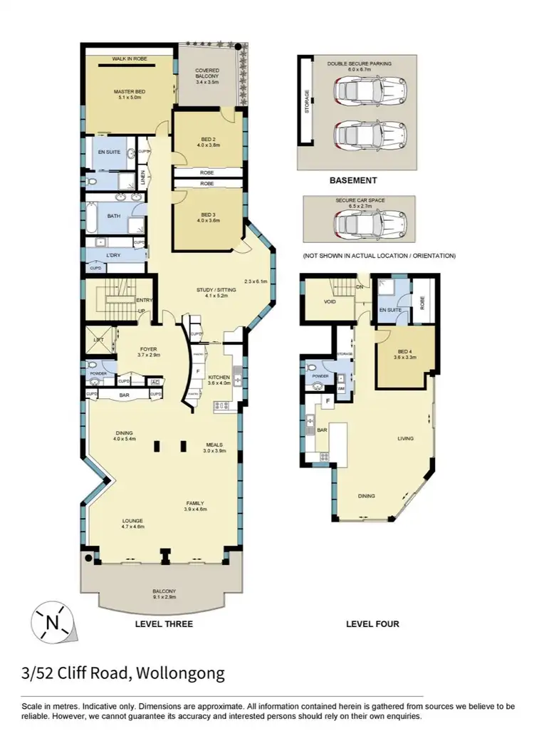 Floorplan of Homely apartment listing, 3/52 Cliff Road, Wollongong NSW 2500