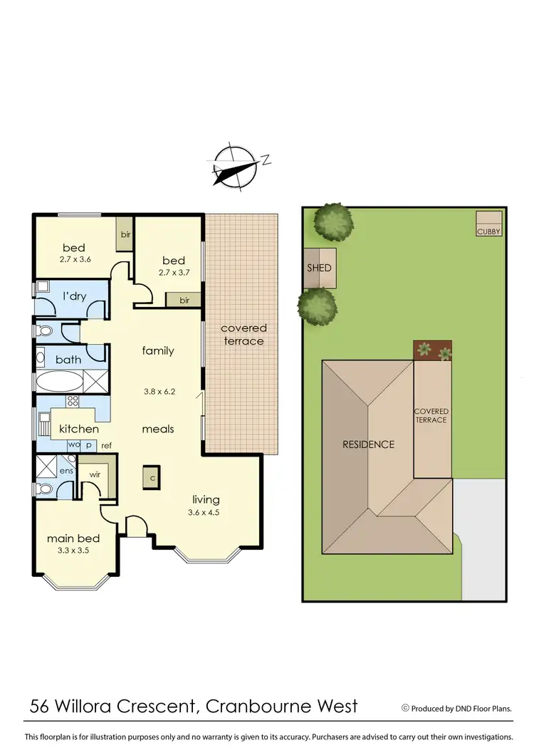 Floorplan of Homely house listing, 56 Willora Crescent, Cranbourne West VIC 3977