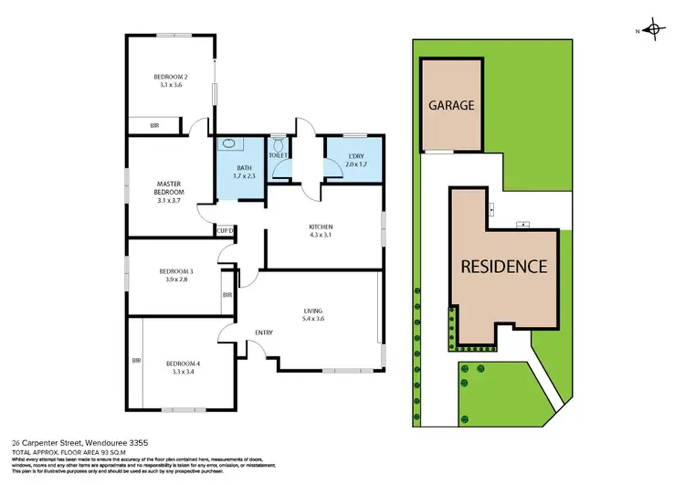 Floorplan of Homely house listing, 26 Carpenter Street, Wendouree VIC 3355