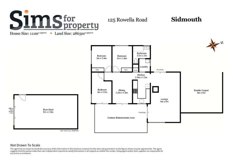 Floorplan of Homely house listing, 127 Rowella Road, Sidmouth TAS 7270