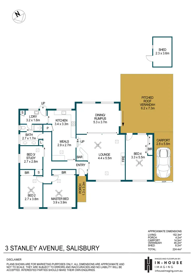 Floorplan of Homely house listing, 3 Stanley Avenue, Salisbury SA 5108