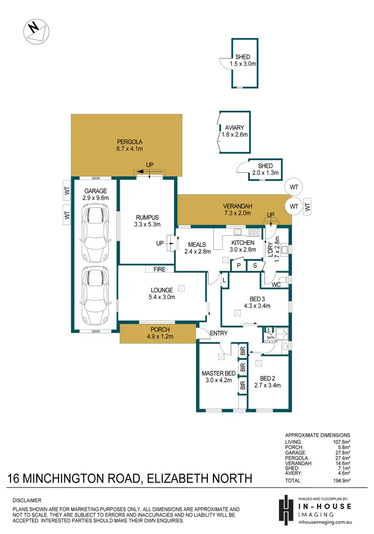 Floorplan of Homely house listing, 16 Minchington Road, Elizabeth North SA 5113