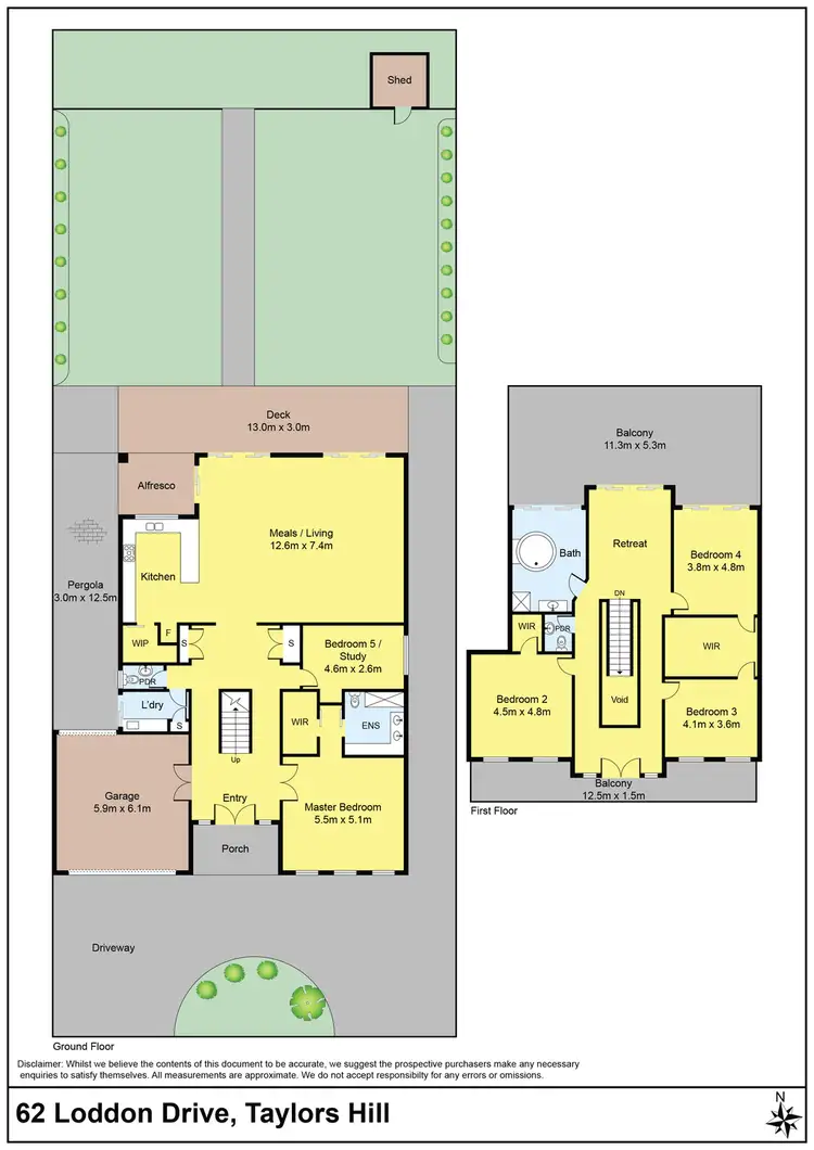Floorplan of Homely house listing, 62 Loddon Drive, Taylors Hill VIC 3037