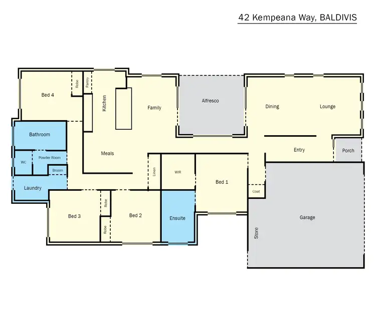 Floorplan of Homely house listing, 42 Kempeana Way, Baldivis WA 6171