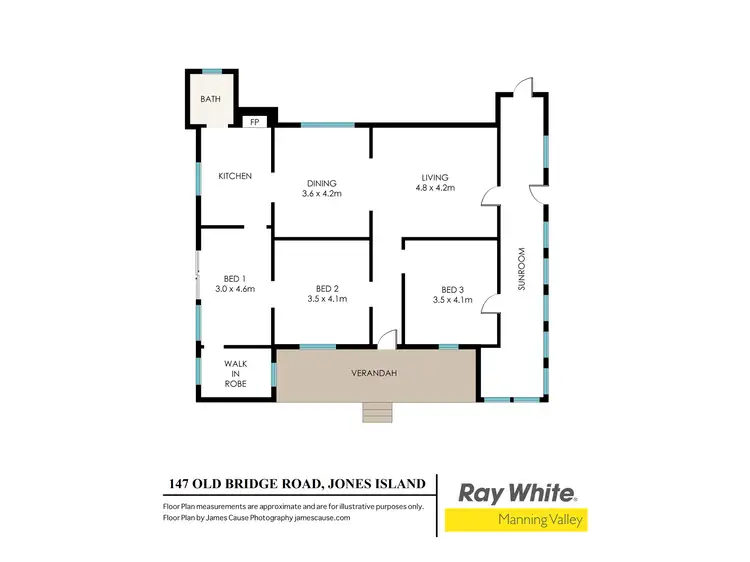 Floorplan of Homely rural property listing, 147 Old Bridge Road, Jones Island NSW 2430