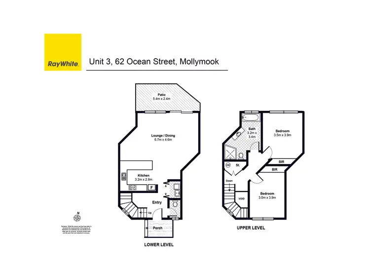 Floorplan of Homely unit listing, 3/62 Ocean Street, Mollymook NSW 2539