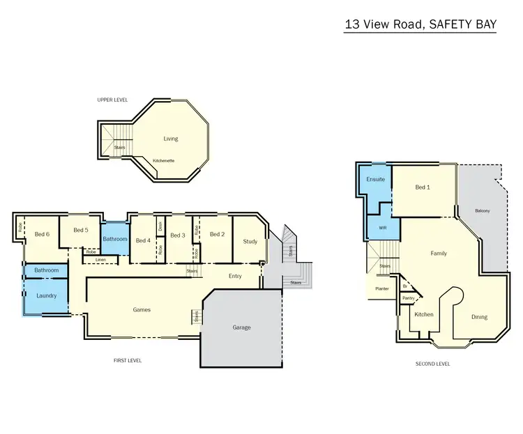 Floorplan of Homely house listing, 13 View Road, Safety Bay WA 6169