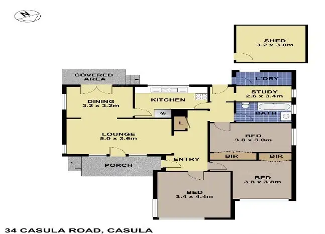 Floorplan of Homely house listing, 34 CASULA ROAD, Casula NSW 2170