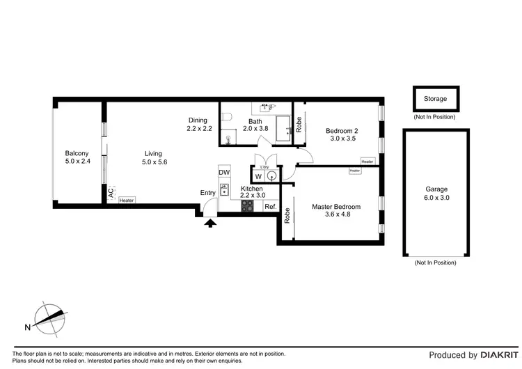 Floorplan of Homely apartment listing, 212/50 Janefield Drive, Bundoora VIC 3083