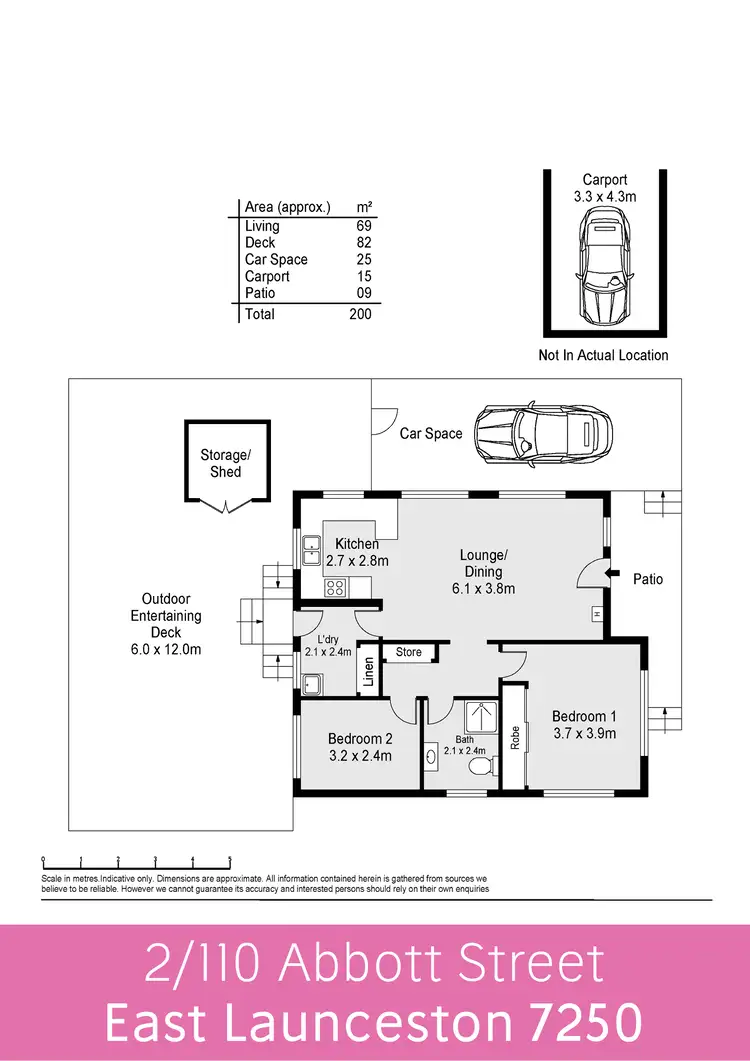 Floorplan of Homely house listing, 2/110 Abbott Street, East Launceston TAS 7250
