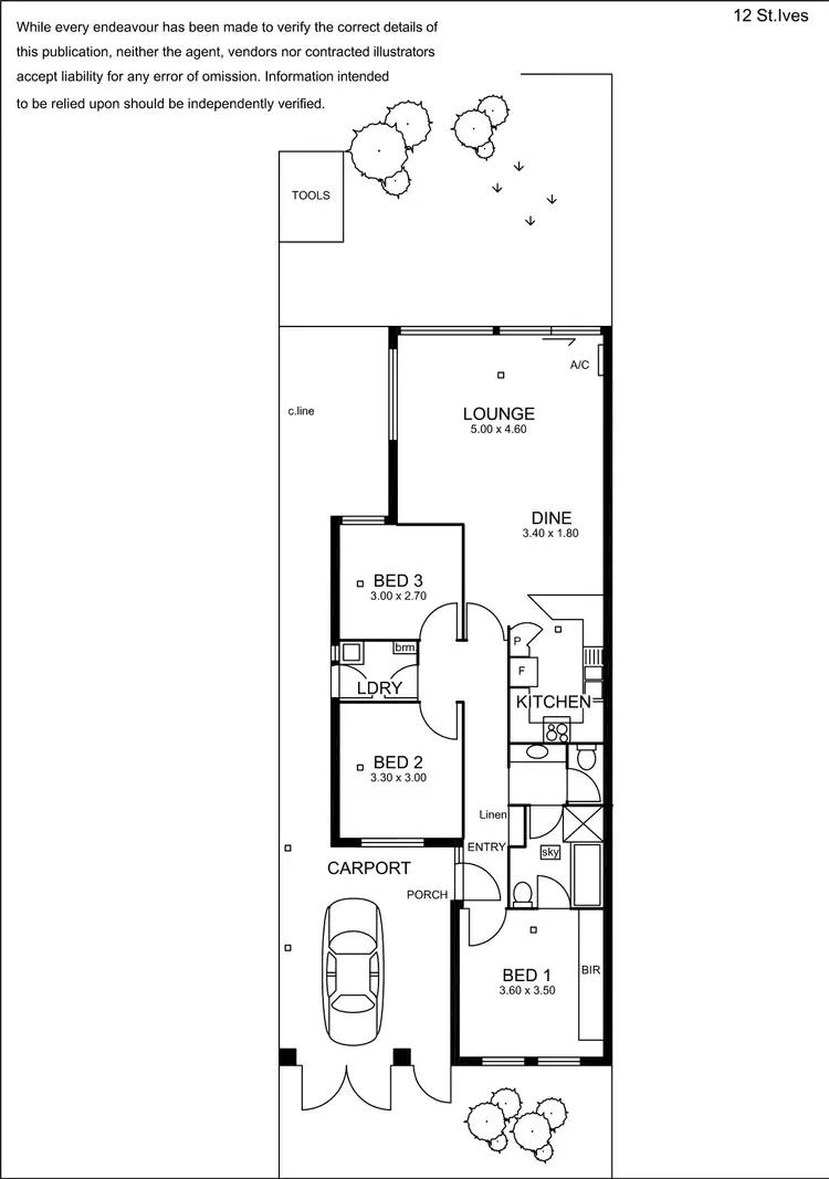 Floorplan of Homely house listing, 12 St Ives Walk, Paradise SA 5075