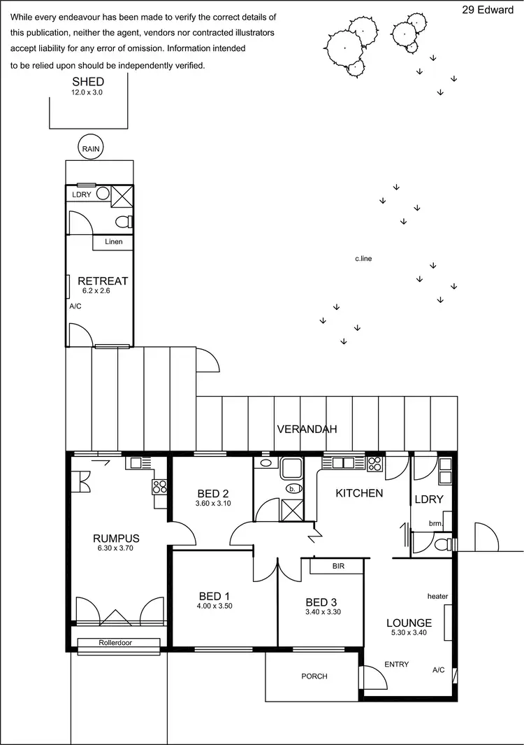 Floorplan of Homely house listing, 29 Edward Street, Glynde SA 5070