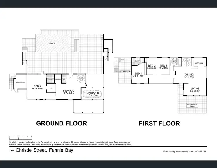 Floorplan of Homely house listing, 14 Christie Street, Fannie Bay NT 820