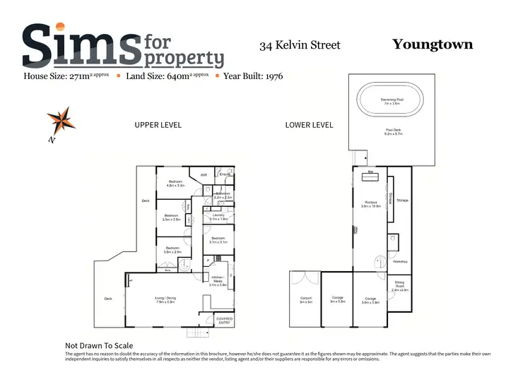 Floorplan of Homely house listing, 34 Kelvin Street, Youngtown TAS 7249