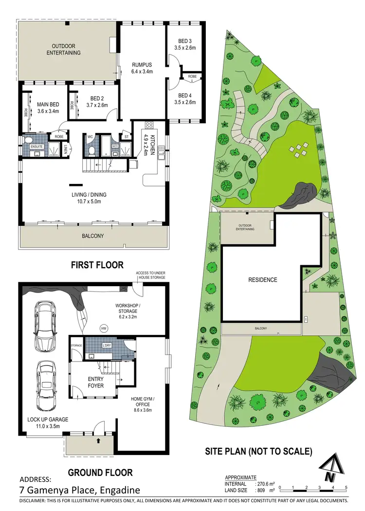 Floorplan of Homely house listing, 7 Gamenya Place, Engadine NSW 2233