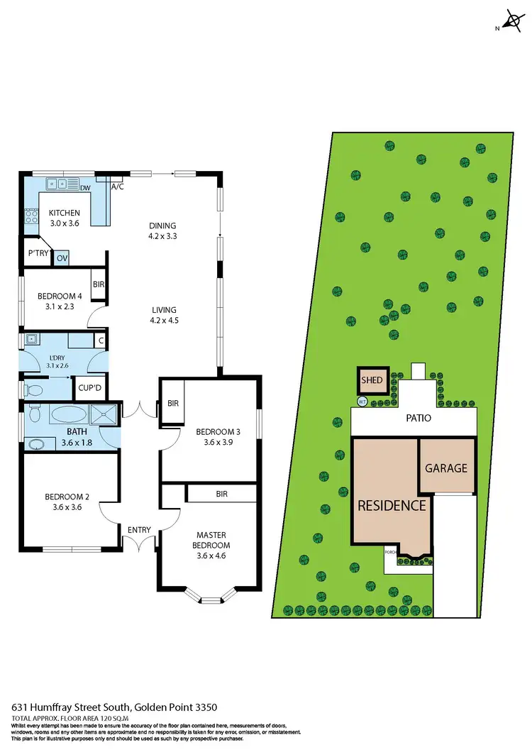 Floorplan of Homely house listing, 631 Humffray Street South, Golden Point VIC 3350