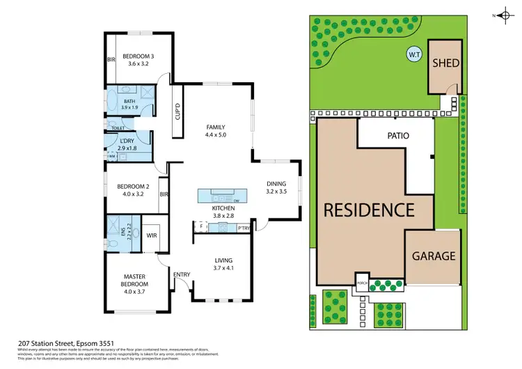 Floorplan of Homely house listing, 207 Station Street, Epsom VIC 3551