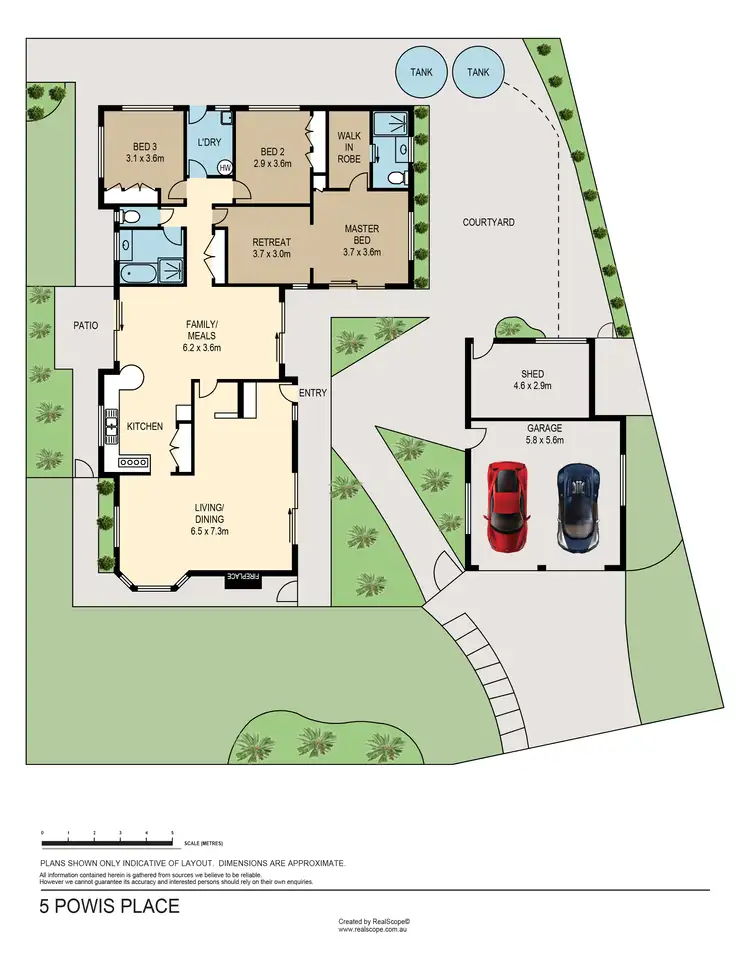Floorplan of Homely house listing, 5 Powis Place, Carindale QLD 4152