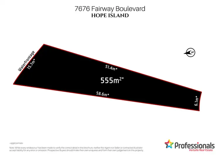 Floorplan of Homely land listing, 7676 Fairway Blvd, Hope Island QLD 4212