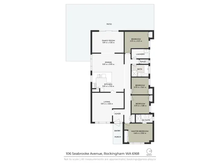 Floorplan of Homely house listing, 106 Seabrooke Avenue, Rockingham WA 6168